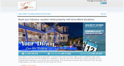 Desktop Screenshot of annamariavacations.com